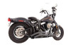 Freedom Performance Exhaust Sharp Curve Radius for '86-17 Softail -Black