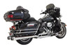 Bassani True-Dual Down Under System for '95-16 FLHT, FLHR, FLHX, FLTR Models w/ Megaphone Muffler  Chrome