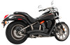 Freedom Performance Sharp Curve Radius Exhaust for '06-20 Vulcan 900 -Black