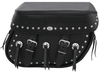 Boss Bags Close Fitting #40 Model Studded on Lid & Bag Body  w/ Conchos on Body for Softail Models
