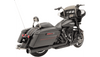 Khrome Werks Exhaust 2-into-2 Systems for '09-16 Harley Davidson Touring Models - Black