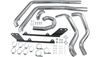 Bassani Power Curve True-Dual Crossover Header Pipes for '07-17 FXST/FLST - Chrome