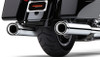 Cobra 4-inch Neighbor Hater Slip-On Mufflers for '17-Up Harley Davidson Touring Models - Chrome (6109)