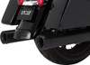 Vance & Hines 4 inch Eliminator Slip-On Mufflers for '17-Up FL Models - Black w/ Black End Cap