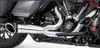 Freedom Performance 2-into-1 Turn Out Exhaust System for '17-Up Harley Davidson Touring Models - Chrome w/ Black Tip
