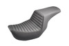 Saddlemen Step Up Seat with GelCore for '84-94, '99-00 Harley Davidson FXR Models - Tuck and Roll [0805-0109]