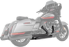 Freedom Performance True Dual Right Side Tuck and Under Headers for '17-Up Harley Davidson FL Models - Black