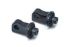 Kuryakyn Splined Peg Adapters - Black