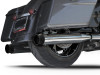 RCX 4 inch Slip On Mufflers for Harley Davidson Touring Models '17-Up - Chrome (Select Tip Style)