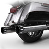 RCX 4.5 inch Slip On Mufflers for Harley Davidson Touring Models '99-16 - Chrome (Select Tips)