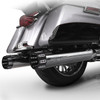 RCX 4.5 inch Slip On Mufflers for Harley Davidson Touring Models '99-16 - Chrome (Select Tips)