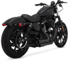 Vance & Hines Mini Grenades for Harley Davidson Sportster Models '04-Up - Black (49-state emissions compliant)