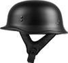 Highway 21 9mm Half Helmet - Flat Black Finish (Select Size)