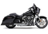 Cobra 909 4 inch Uppercut Slip On Mufflers for Harley Davidson Touring Models '17-Up - Black
