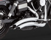 Vance & Hines Big Radius 2-into-2 Exhaust System for Harley Davidson Dyna Models '10-17 - Chrome (49-state emissions compliant)