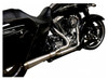 Trask Stainless 2-into-1 Exhaust for Harley-Davidson Touring Models '09-16 - Straight