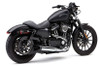 Cobra El Diablo 2-into-1 Exhaust for Harley Davidson XL Sportster Models '14-Up - Chrome with Billet Tip