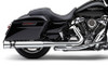 Cobra Dual Bung Pro Chamber Dual Headpipes for Harley Davidson Touring Models '17-Up - Chrome