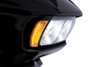 Ciro Fang LED Headlight Bezels for 15-23 Harley Davidson Road Glide Models (Chrome or Black) Pair
