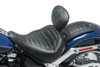 Mustang Standard Solo Touring Seat with Backrest for '18-Up Harley-Davidson Softail Fat Boy