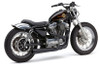 Cobra El Diablo 2 into 1 Exhaust for '86-03 Harley Davidson Sportster Models - Black