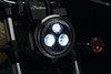 Kuryakyn Orbit Prism 5-3/4 inch L.E.D. Headlight with White Halo (Click For Fitment) Black