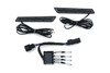 Kuryakyn L.E.D. Saddlebag Hinge Accents For '14-Up Harley Davidson Touring Models (Choose Black or Chrome)