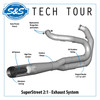 S&S Cycle SuperStreet 2-into-1 50 State Legal Exhaust System for '18-Up Harley Davidson M8 Softail - Black