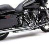 Cobra True Dual Head Pipes for 17-Up Harley Davidson Touring Models (Chrome or Black)