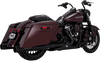 Vance & Hines 4.5 inch Torquer 450 Slip On Mufflers for '95-16 Harley Davidson Touring Models (Choose Chrome or Black)