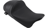 Drag Specialties EZ-ON Mount Lo Profile Solo Seat with Forward Positioning for '08-Up Harley Davidson Touring - Smooth Black Vinyl (Not for '24-Up FLHX/FLTR Models)
