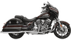 Bassani True Dual Exhaust System for '15-19 Indian Chieftain and Roadmaster - Chrome