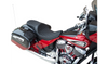 Drag Specialties Low Profile Touring Seat for '14-Up Indian Touring Models - Double Diamond Black Vinyl