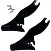 Drag Specialties Quick Release Side Plates for '09-25 Harley Davidson Touring - Black