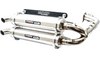 Trinity Racing Stage 5 Dual Exhaust for Polaris RZR XP Turbo Models - Brushed