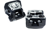 S&S Cycle Super Stock 79cc Cylinder Head Kit for '06-16 Harley Davidson Twin Cam Engines - Black Wrinkle Powder Coat