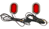 Custom Dynamics Plug & Play PLUGZ™ Antenna Grommet Lights for '06-21 Harley Davidson FL Models - Chrome/Red Lens