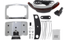 Ciro Latitude Lightstrike Taillights with License Plate Holder for '14-23 Harley Davidson Touring - Chrome/Red Lens