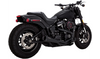 Vance & Hines Stainless Steel 2-into-1 Upsweep for '18-Up Harley Davidson Softail Models - Black (49-state emissions compliant)