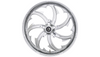 Coastal Moto 23"x3.75" Forged Front Wheel for '08-Up Harley Davidson Touring Models - Dual Disc/w ABS - Chrome Fury 