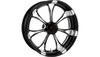 Performance Machine 21” X 3.5” Phatour 180 Contour Series Front Paramount Wheel for '14-21 Harley Davidson Touring Models NO ABS - Platinum Cut