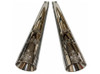 Boneshakers Bullies Slip On Mufflers for '17-Up Harley Davidson Touring Models (Select Finish)