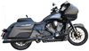 Bassani Exhaust True Dual 4" Exhaust System for '20-Up Indian Challenger/Pursuit - Black