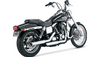Vance & Hines 3" Twin Slash Slip-On Mufflers for '91-17 Harley Davidson Dyna - Chrome (49-state emissions compliant)