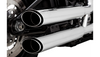 Vance & Hines 3" Slip On Mufflers for '18-22 Harley Davidson Fatboy and Street Bob - Chrome (49-state emissions compliant)
