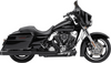 Cobra 4" NH Series Mufflers for '99-16 Harley Davidson Touring Models and FL Trike Models (EXCEPT 15-16 FLRT) - Raven Black (50-State Legal)