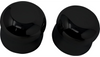 Covingtons Customs Smooth Front Axle Caps for '08-23 Harley Davidson Touring and Trikes, '07-17 FXS/​FXST/​FLS/​FLST (EXCEPT FXSTS/​FLSTSB), '10-17 FXDWG - Black