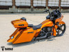 Bad Dad Competition Color Matched 4.5" Stretched Saddlebags and Rear Fender Kit for '14-Up Harley Davidson Touring