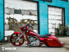 Bad Dad Competition Color Matched 4.5" Stretched Saddlebags and Rear Fender Kit for '09-13 Harley Davidson Touring