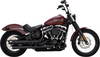 Vance & Hines 3" Twin Slash Slip-On Mufflers for '18-Up Harley Davidson Softail - Black (Check Fitment)  49-state emissions compliant